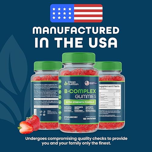 Miniatura 6 de Gomitas de complejo de vitamina B para adultos, suplemento vitamínico del complejo B para mujeres y hombres, gomitas complejas de vitaminas B para