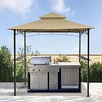 Vista 7 de SCOCANOPY Cubierta de repuesto para cenador compatible con Aldi Gardenline Belavi Shoprite Grill Gazebo