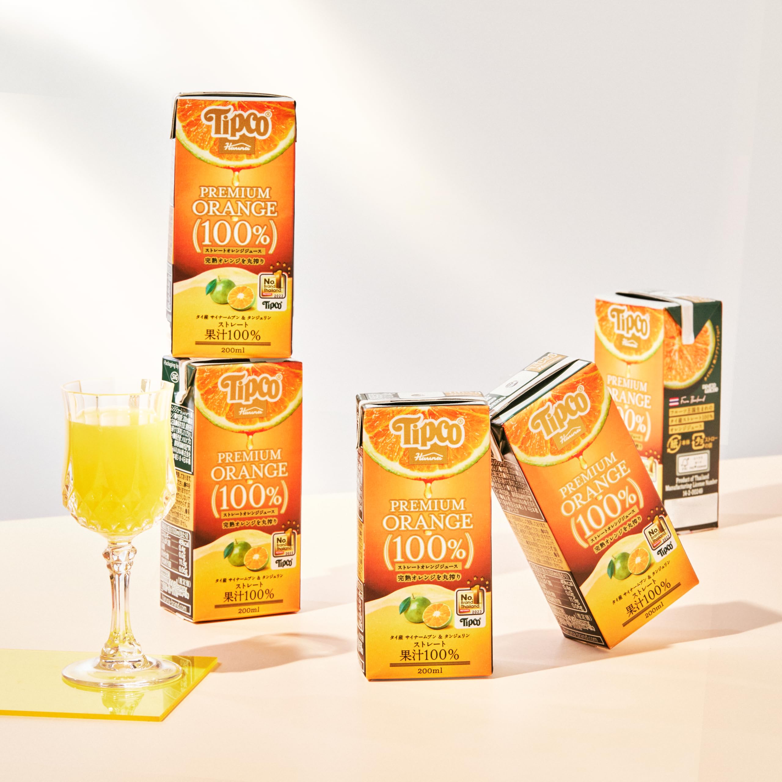 Tipco PREMIUM 100% ストレートオレンジジュース 23本 Amazon.co.jp: ハルナプロデュース Tipco プレミアムオレンジ100