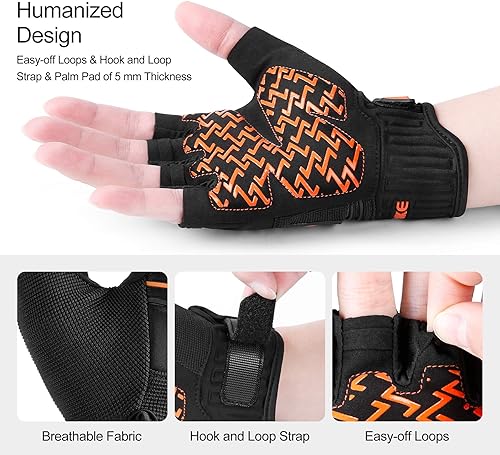 Miniatura 4 de INBIKE Cycling Gloves Bike Glove Anti Slip Shock Absorbing Adjustable Breathable Padded MTB Racing Sports Gloves