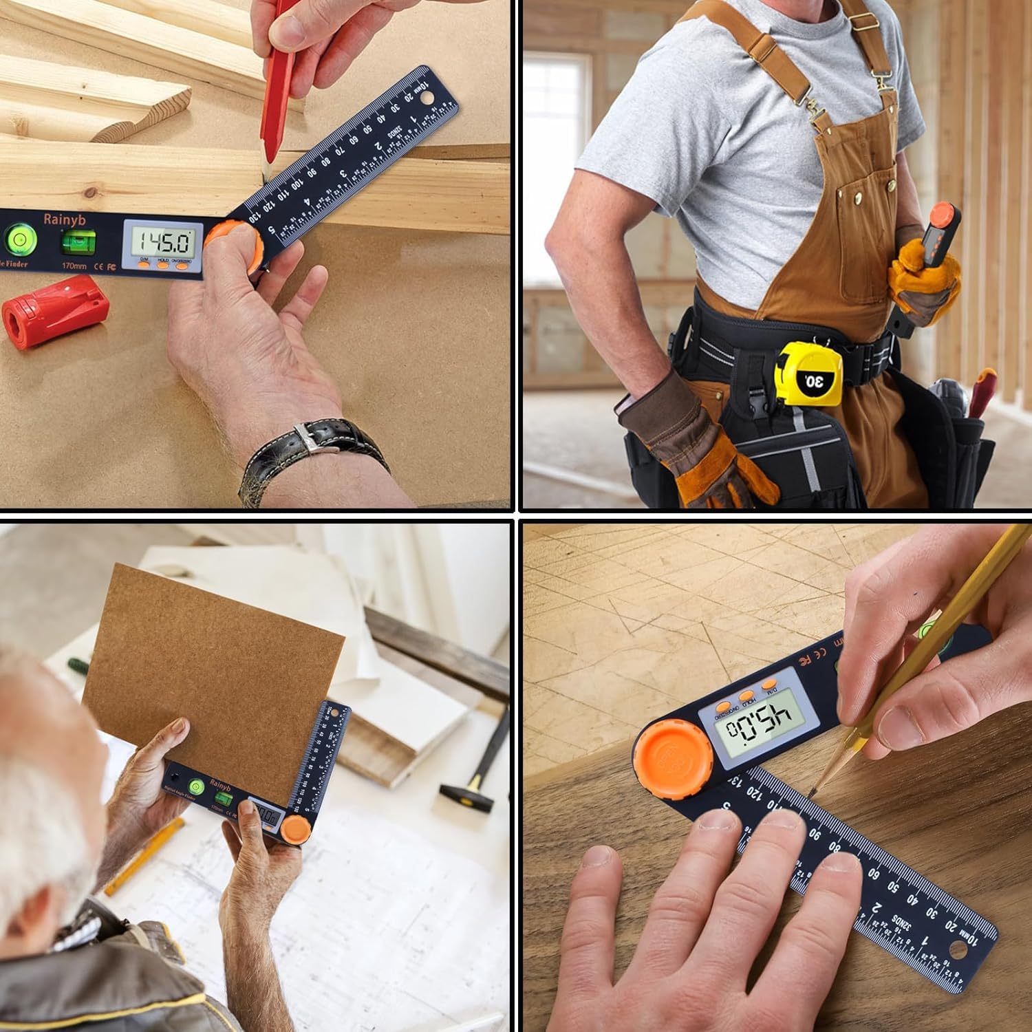 Digital Angle Finder Tool - 360° Protractor -6