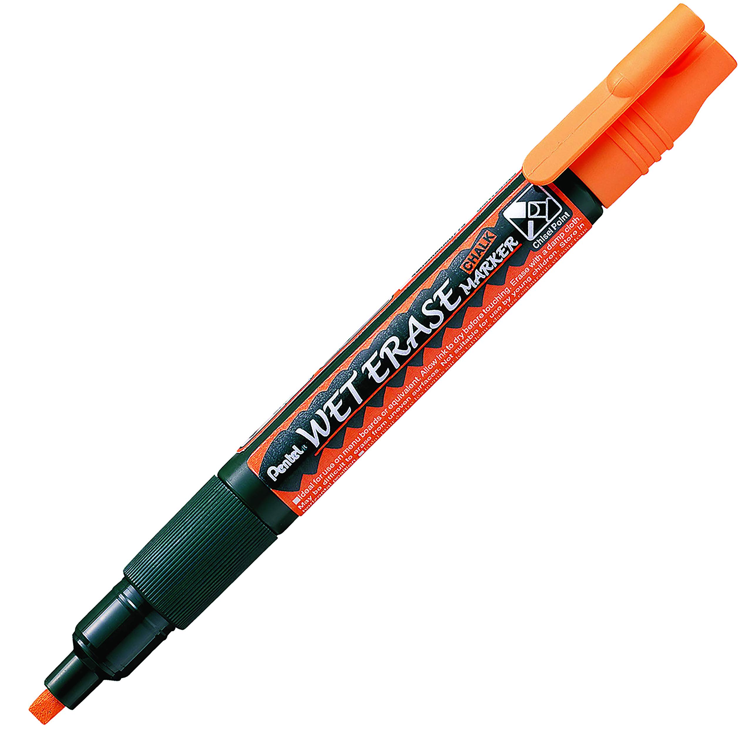 Pentel Artes Wet Erase – Juego de rotuladores para pizarra (punta biselada de,