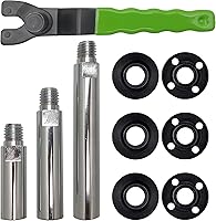 Vista 1 de Varilla de conexión de eje de extensión de amoladora angular de 5/8 "-11 con amoladora ajustable llave inglesa brida Kit de tuerca de brida
