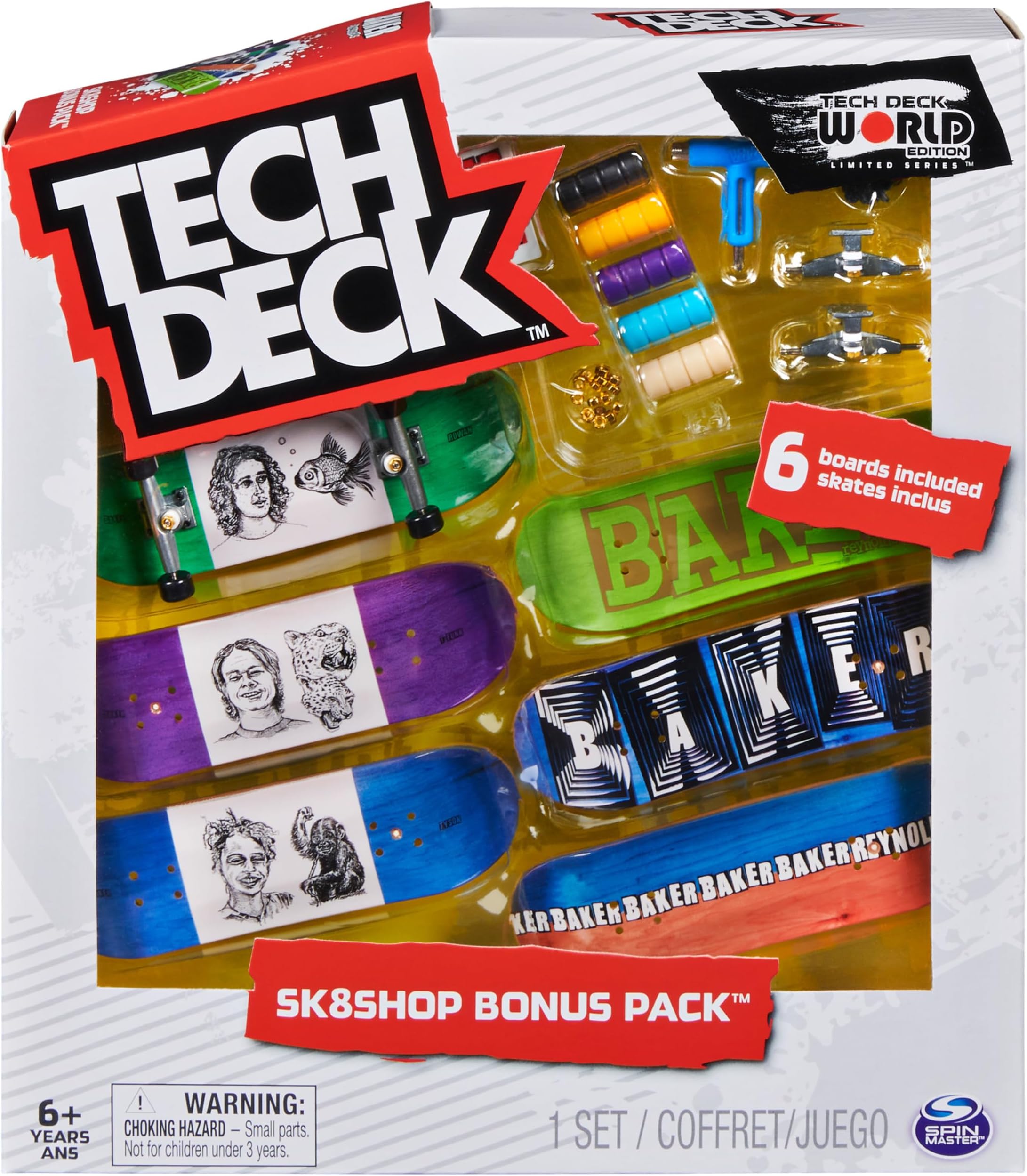 Tech Deck Fingerboards SK8 Shop, Assorted Designs, Multicolor Amazon