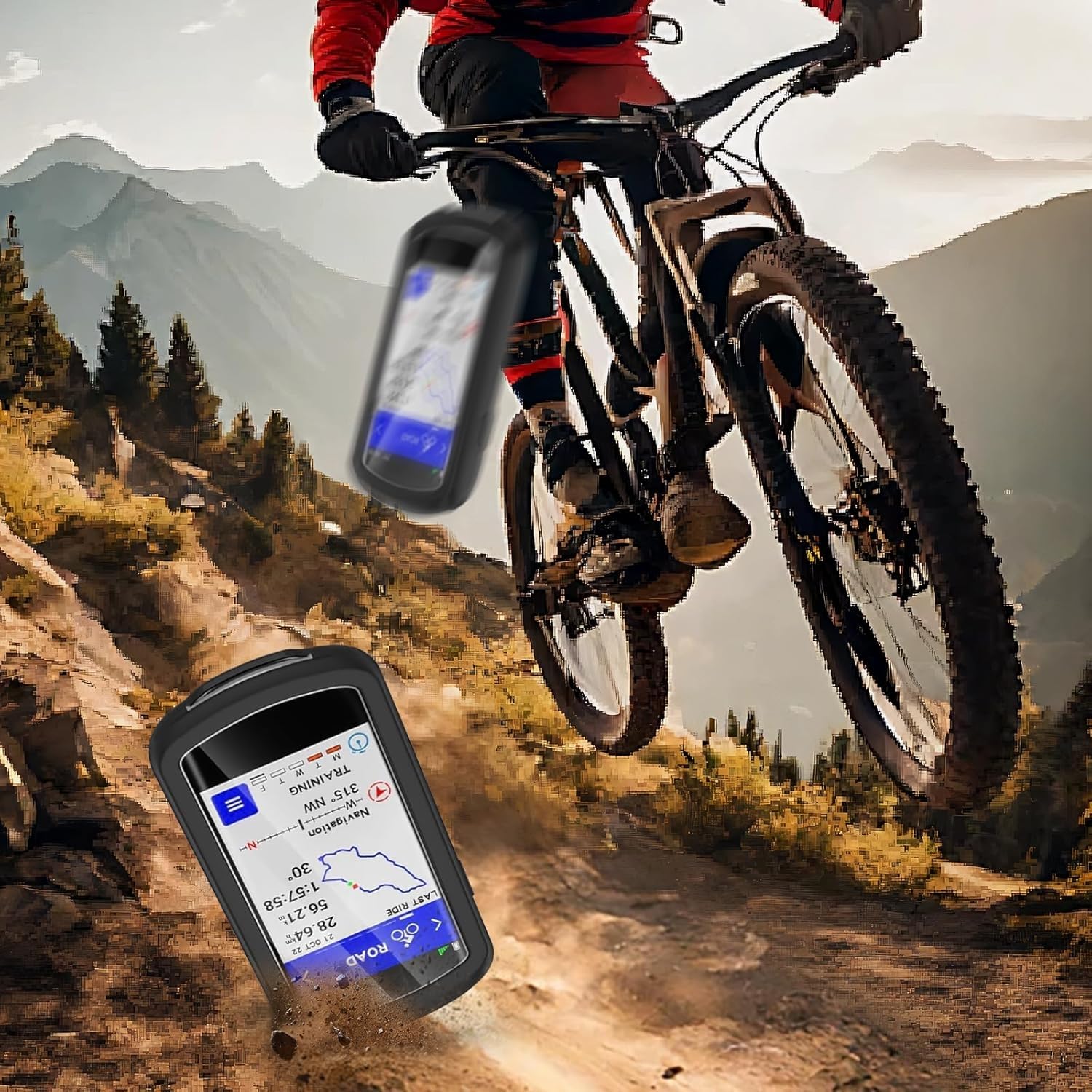 Custodia per Garmin Edge 530 + 2 Fogli di Protezione, Custodia in Silicone Morbido Antishock per GPS Bici Ciclismo Touring, Protezione Completa Della Cassa per Garmin Edge 530, Nero