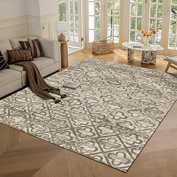 Amazon.com: RUGSURE Washable Area Rugs, 8' x 10' - 1/6 Thick - Stain ...