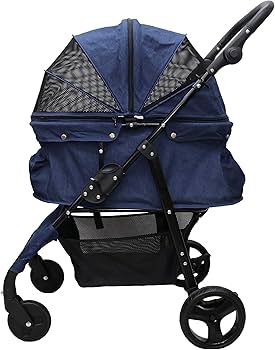 多頭用耐荷重30kg！ココハート ４輪ペットカート/甘えん坊バギーBIG 黒 限定大幅値引き中！耐荷重30kg！ココハート 4輪ペットカート