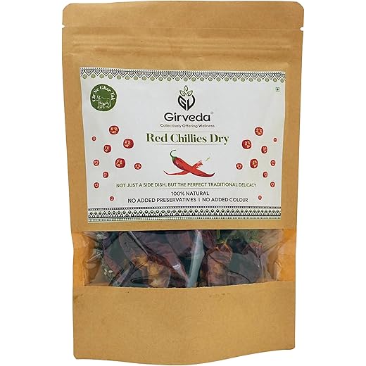 Girveda Red Chillies Kachari 100gm