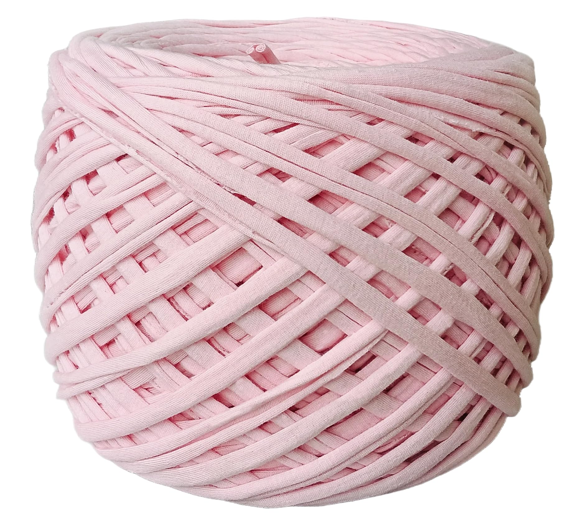 Cotton Hosiery Soft T-Shirt Yarn (950 Grams)/Needle Knitting Yarn Thread Dyed Hand Knitting Art Craft for Crochet Handbag, Hat, Placemat & Many More -100 Meter (Baby Pink)-image-10