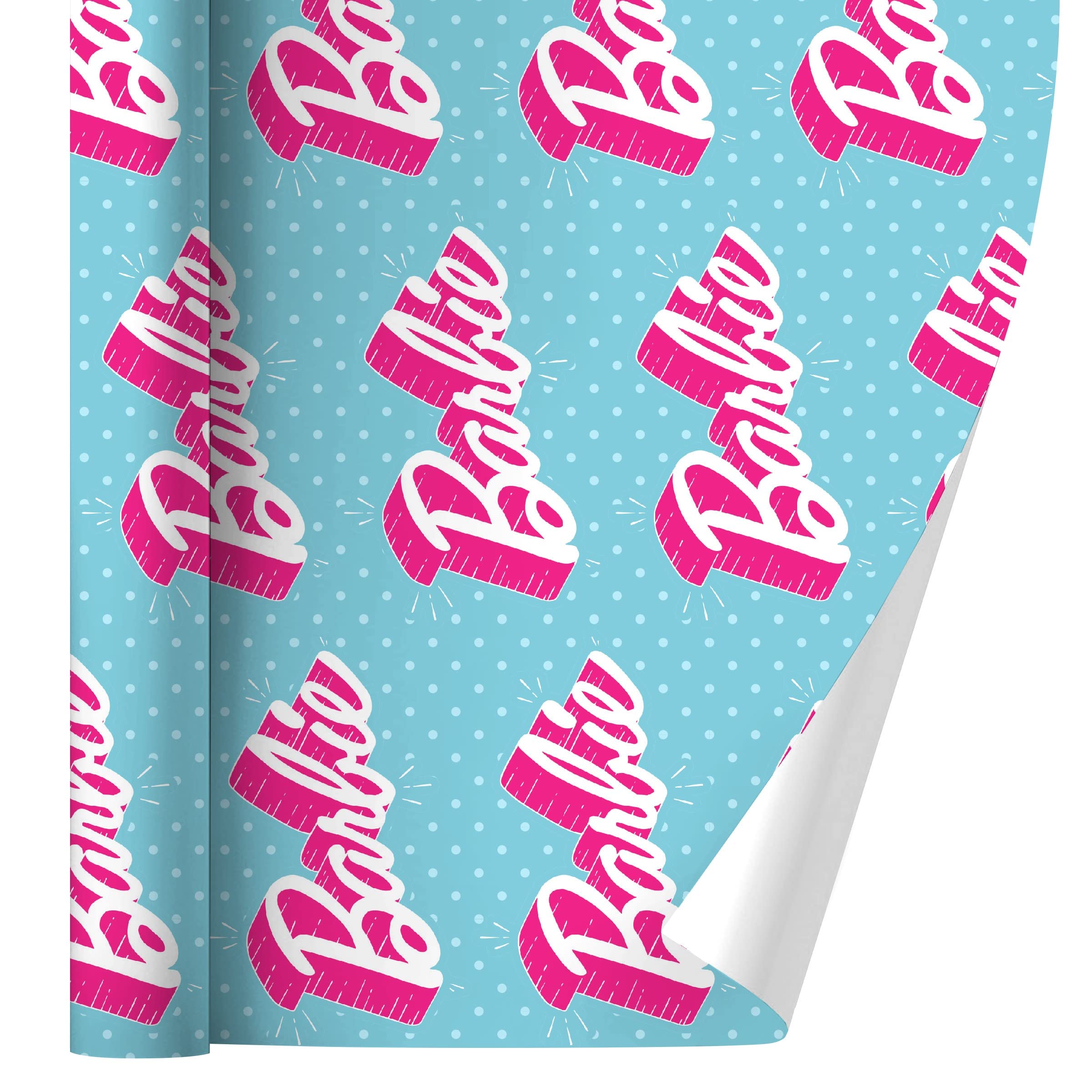 barbie wrapping paper roll