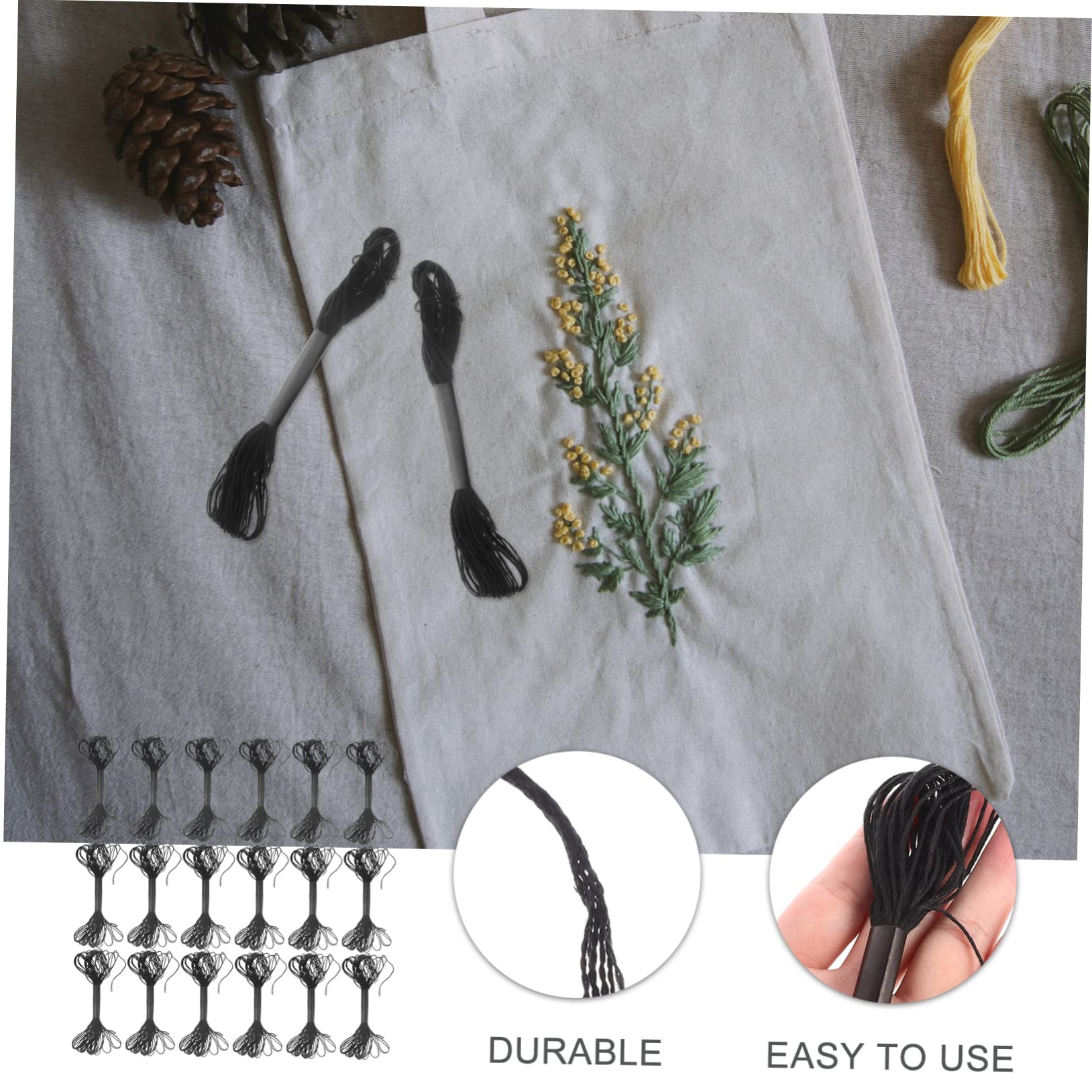 NUOBESTY 120pezzi Filo Per Ricamo Professionale Di Fili Per Cucire Filo Multifunzionale Per Diy Crafting e Progetti Di Ricamo Metri