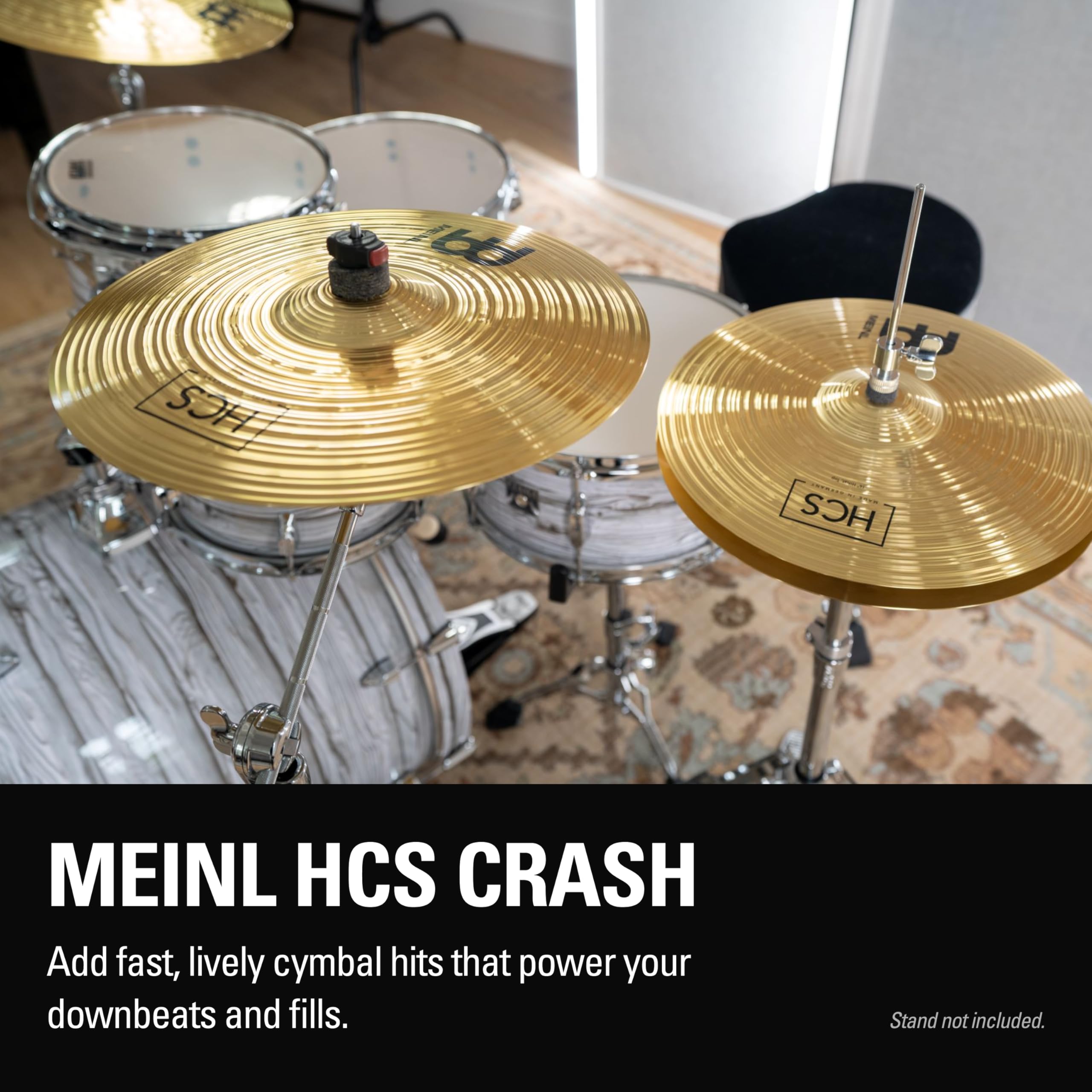 Meinl Percussion Prato de choque HCS de 35,5 cm para bateria