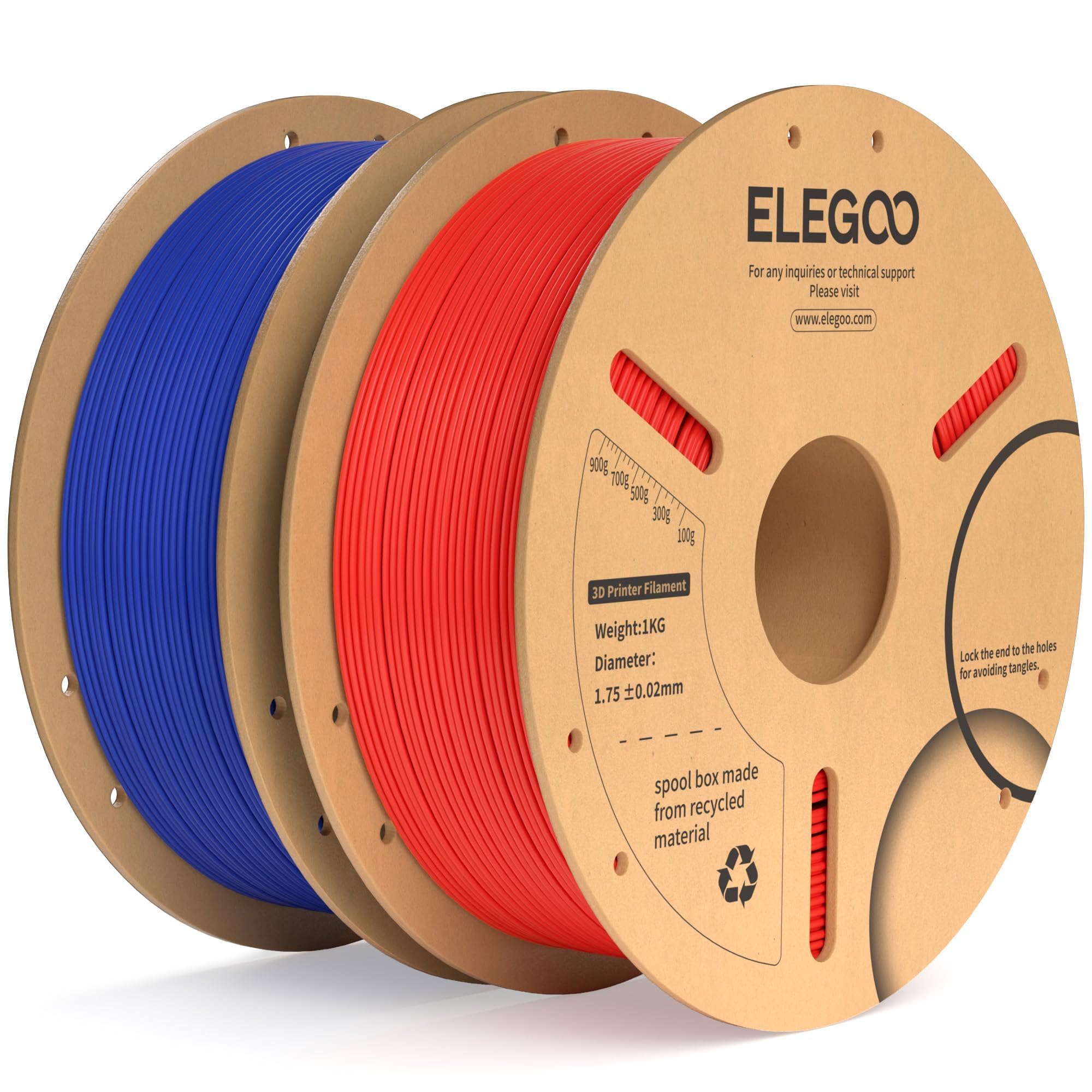 ELEGOO Filamento PLA+ 1.75 2KG Blanco, Filamento PLA Plus para Impresora 3D, Precisión Dimensional +/- 0.02mm, Carrete Filamento 3D,para Mayoría Impresoras 3D — view 11