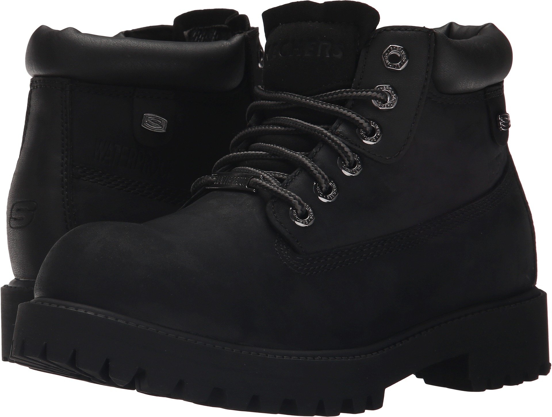 Skechers Sergeants Verdict, Herren Halbschaft Stiefel, Schwarz (BOL), 40 EU
