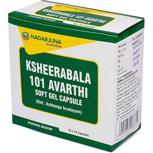 NAGARJUNA Ksheerabala Softgel 100 Capsules