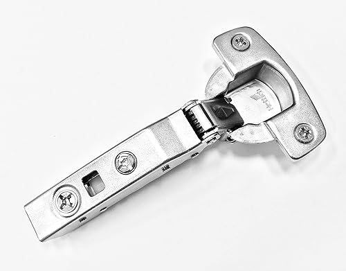 Miniatura 3 de Hettich Euro 110 Bisagra de superposición completa de cierre suave y placa de marco de cara de leva de 0.177 in (bisagra con placa de 0.177 in)