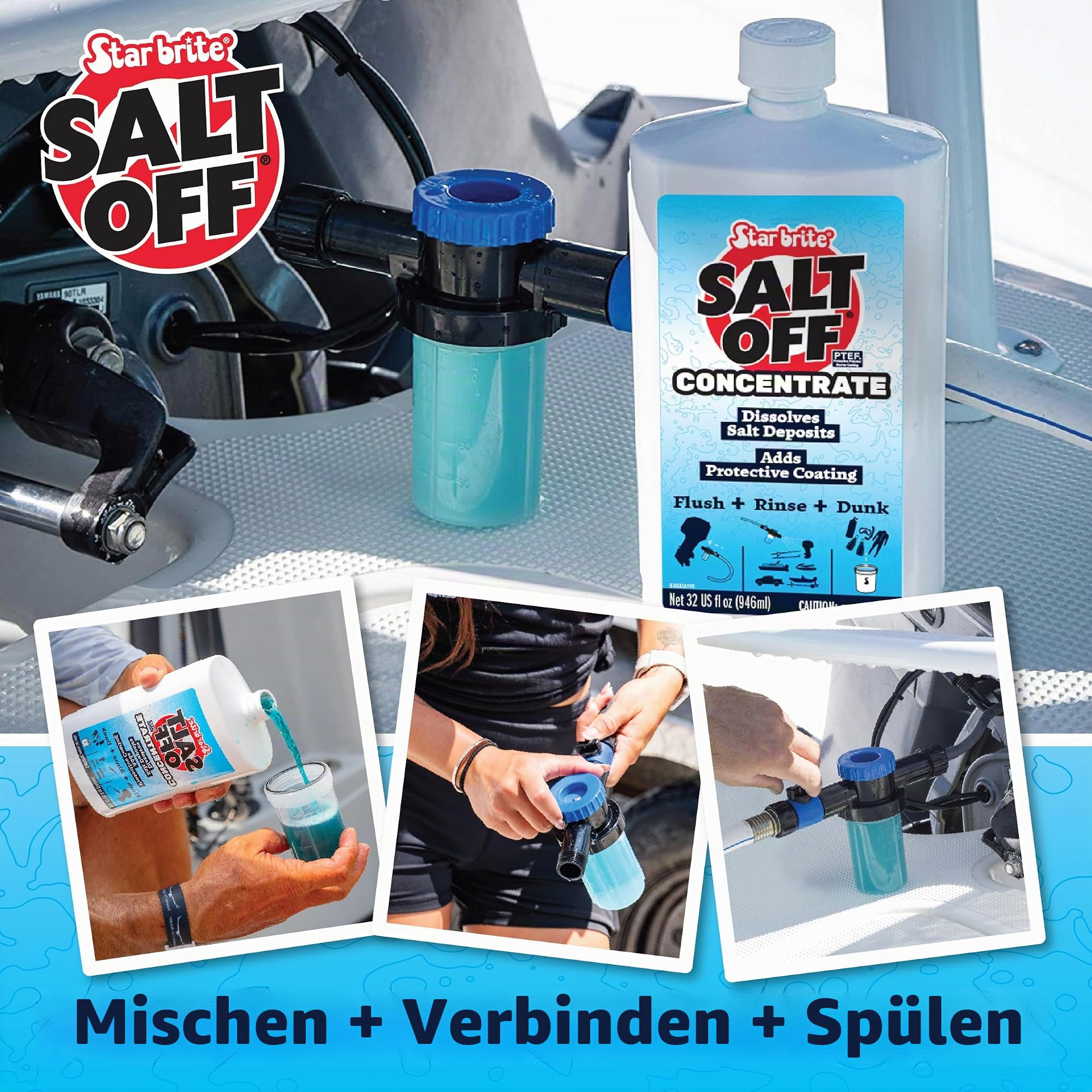 STAR BRITE Salt Off Salzentferner & Marine Motorspülung Applikator