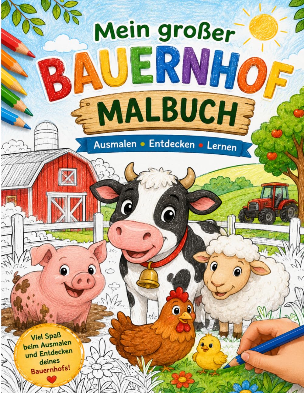 Mein großer Bauernhof Malbuch