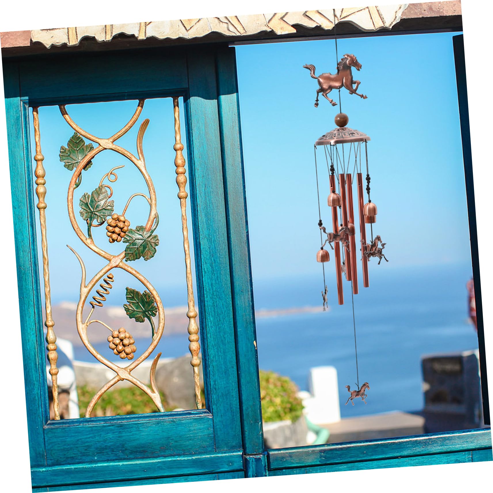 Abaodam 3 Stück Chic für Garten Pferde Glockenspiel für Außenbereiche Dekorative Hängende Windglocke für Terrasse Perfektes Ornament für Gartenliebhaber und Dekorationsfreunde
