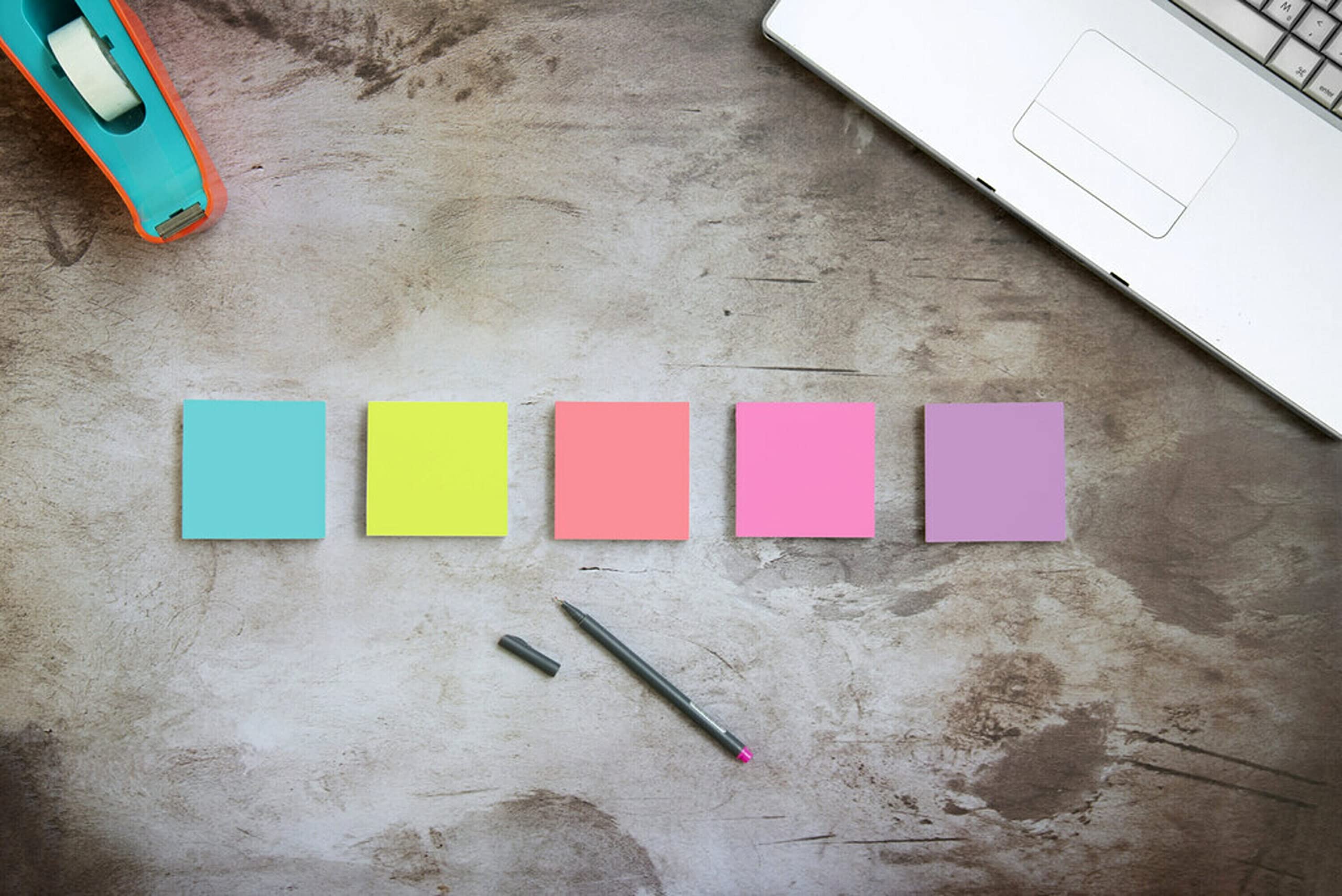 Post-It Super Sticky Notes, 3 in. x 3 in., Miami Collection, 24 Pads/Pack, 90 Sheets/Pad Blu, Verde, Rosa, Giallo 90fogli pouch autoadesiva