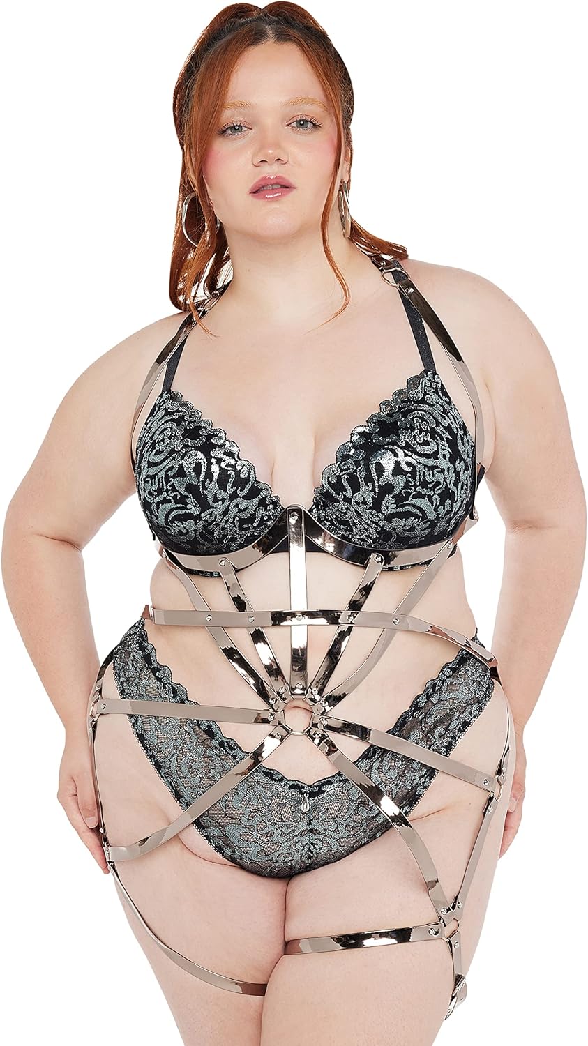 Savage x Fenty Womens Metal Mood Body Harness : Beauty & Personal Care