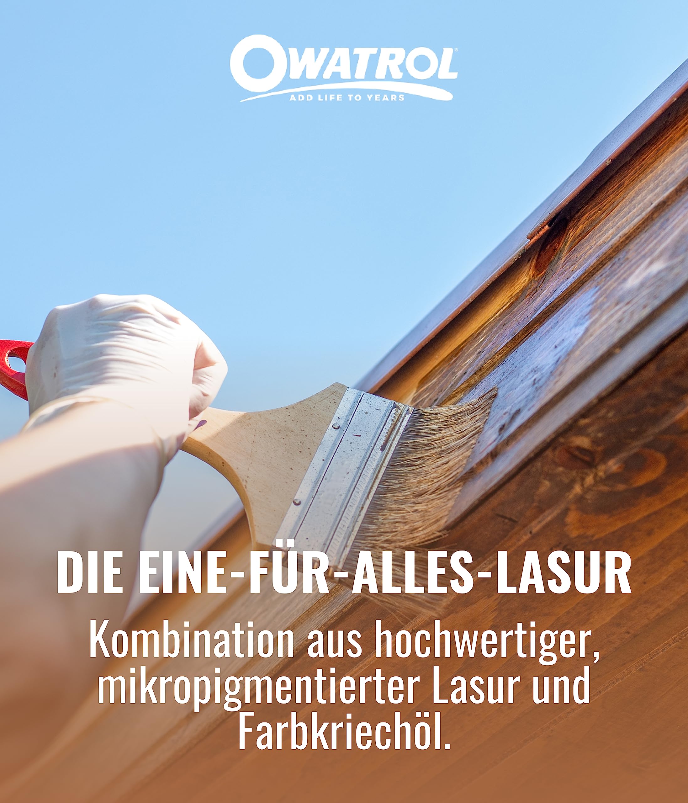 OWATROL Holzlasur Außen transparent 2,5 L UV-Schutz