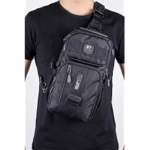 Su Ge irmez  apraz Ask l  G s Body Bag, Fonksiyonel  ok B lmeli S rt  antas , 32x18x12 cm