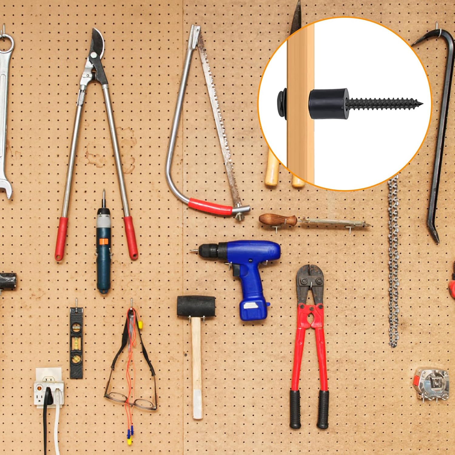 Eagles Pegboard Mounting Kit, (96 Spacers, 96 Screws and 96 Steels