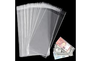 Uncle Paul Money Sleeve for Secure Banknote Storage (100 Pcs)