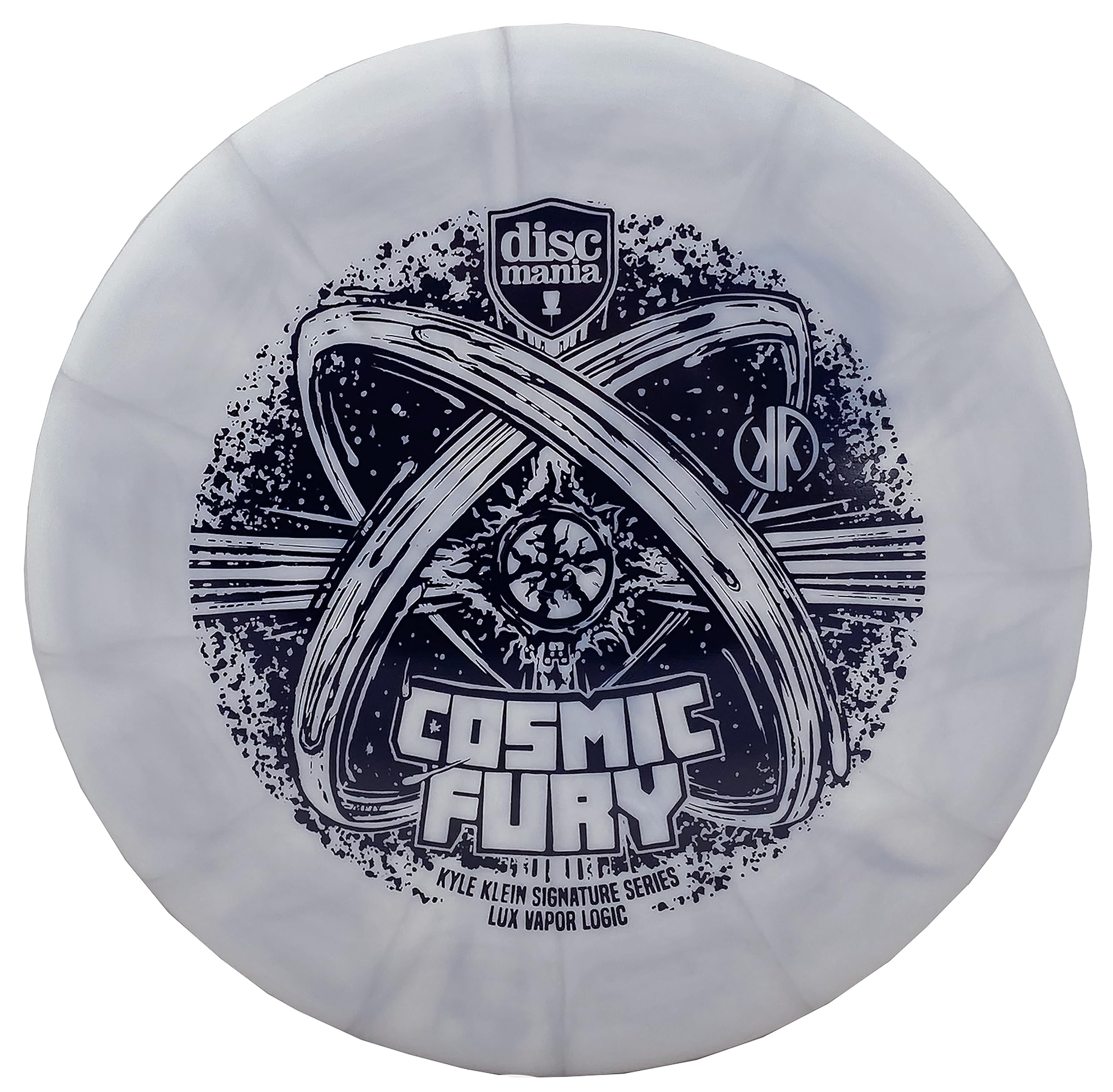 Discmania Cosmic Fury - Kyle Klein Signature Series Lux Vapor Logic Disc Golf Putter, Disc Golf Approach Disc 173-176g (Grey)