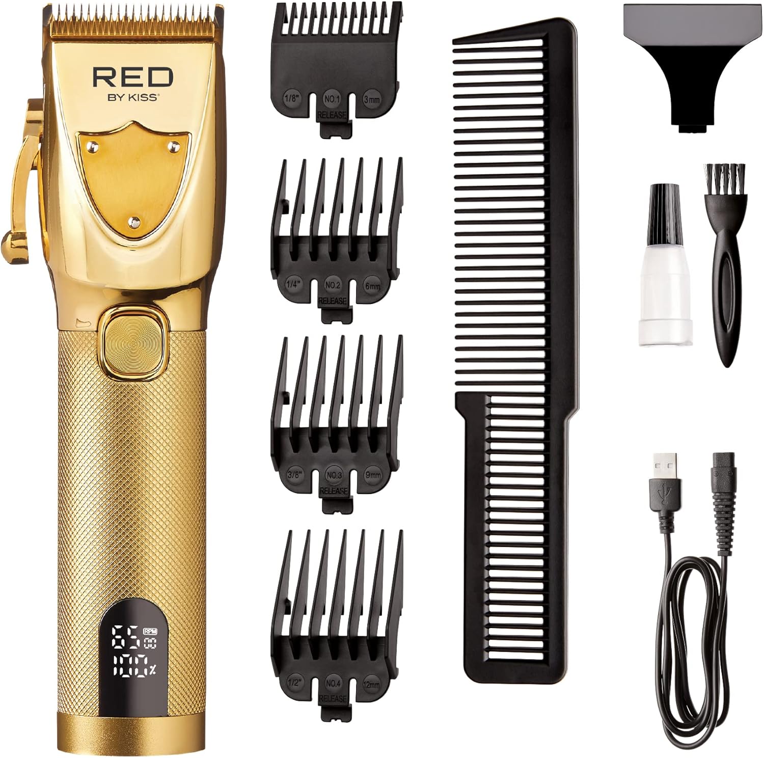 RED by Kiss Cordless Hair Clippers, Hair Trimmer for