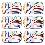 SOIDRAM Makeup Bag Preppy Cosmetic Bag Bulk Makeup Pouch Personalize Travel Toiletry Bag Organizer Cute DIY Makeup Brushes Storage Bag for Women