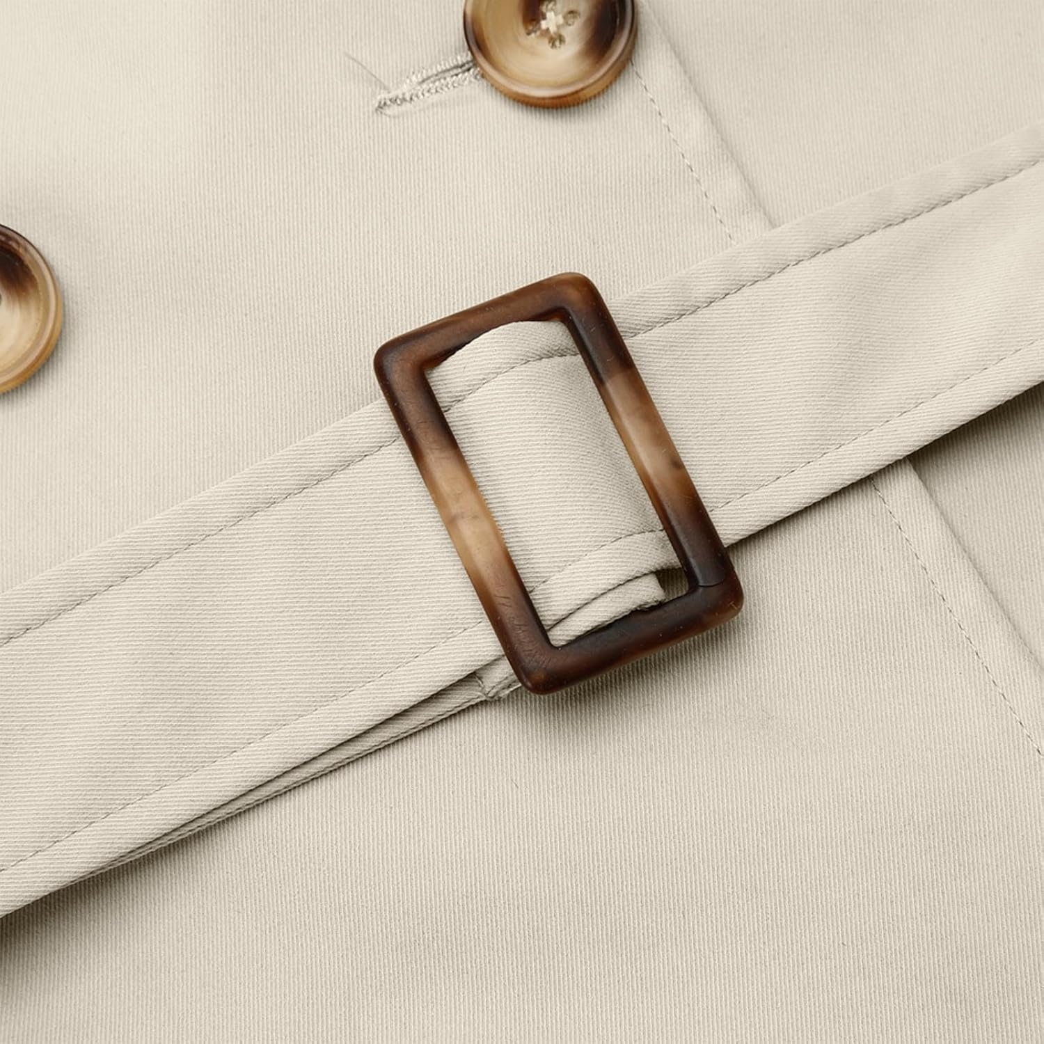 Sleeveless Trench Coat Women V Neck Double Breasted Belted Overcoat Business Casual Work Jacket Blazer Dress 2024