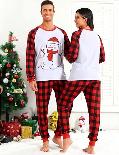 Miniatura 4 de Kranchungel Matching Christmas Pajamas for Family Matching Womens Chrisrmas Pjs for Couples