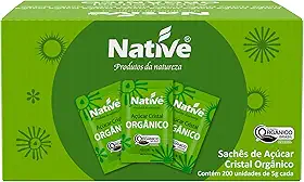 Açúcar Cristal Orgânico Native com 200 Sachês de 5 g