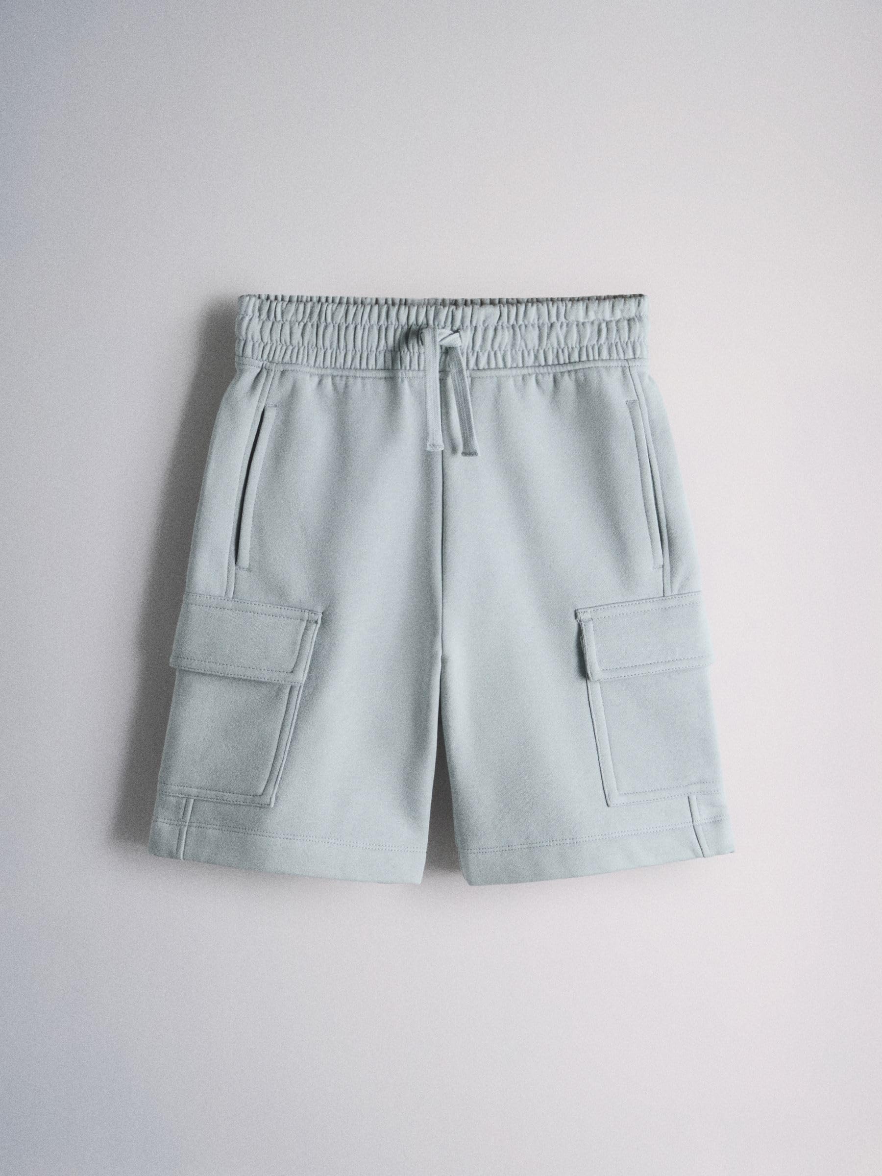 THE SET Niños Pack de 4 Pantalones Cortos de chándal con Bolsillos de Punto