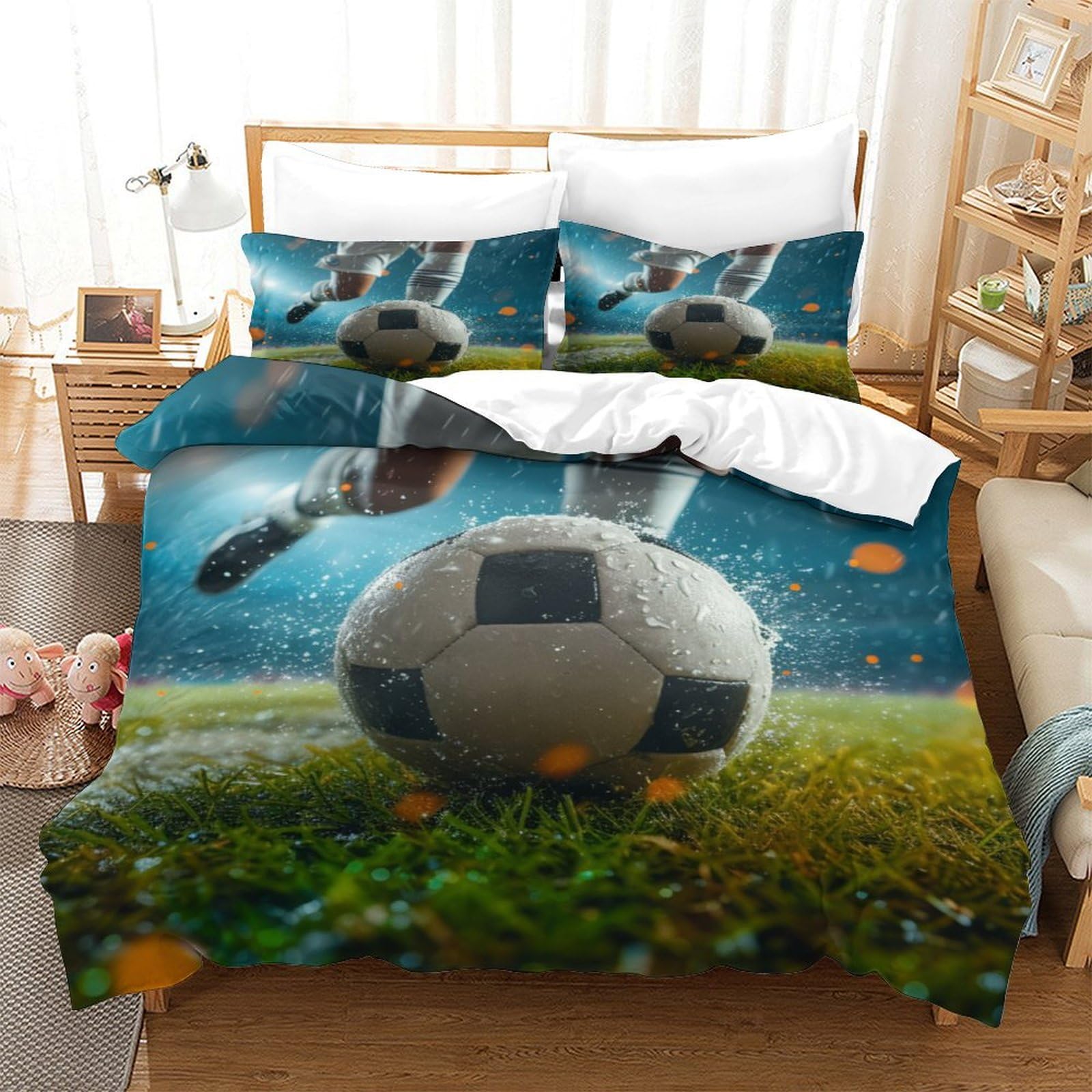 Parure de lit foot 3 pièces cadeau idéal pour anniversaire ado super king