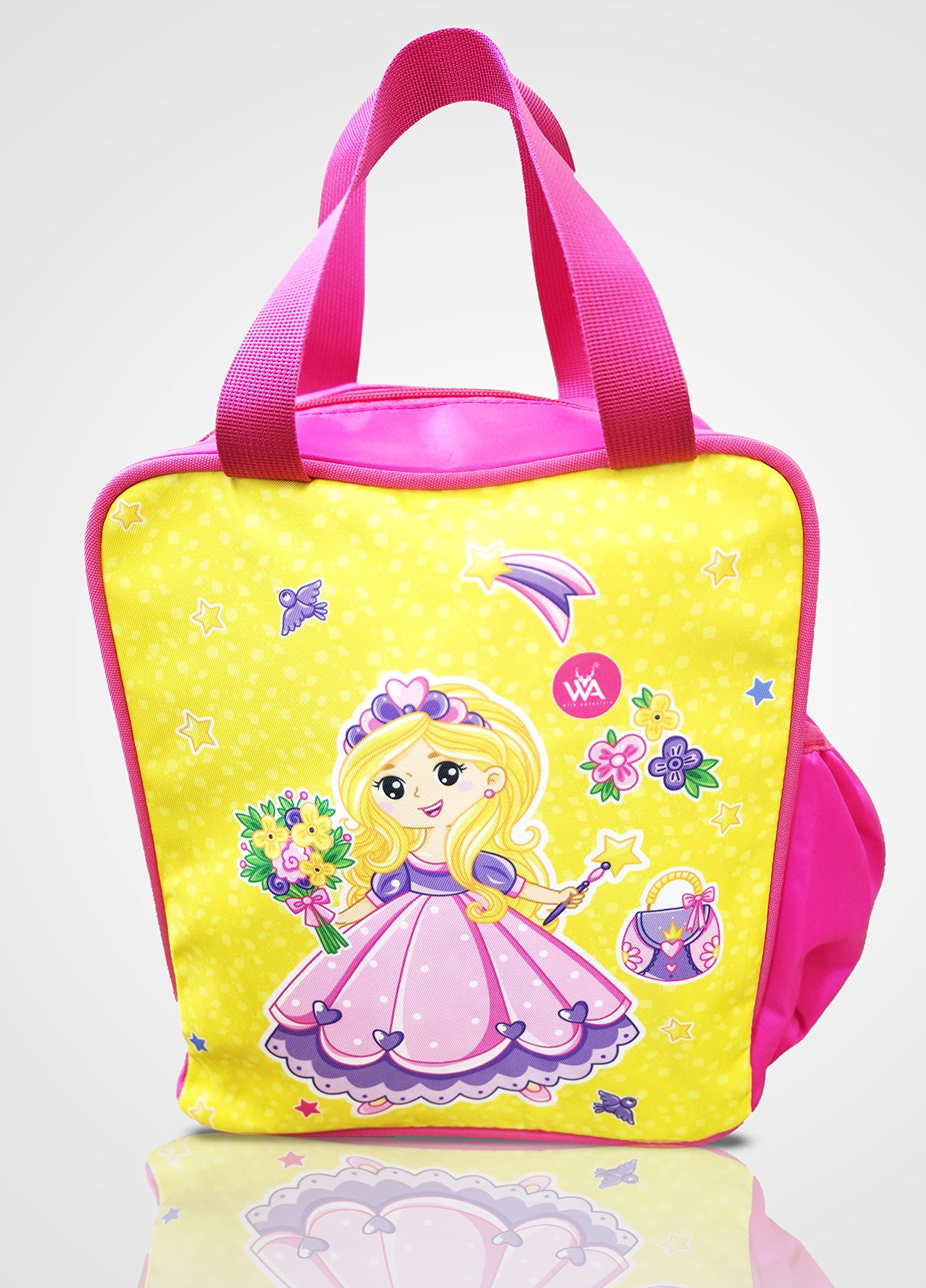 eSwaraa Synthetic Stylish Girl's School Lunch Bag, Lunch Bag for Kids, Kid's Lunch Bags