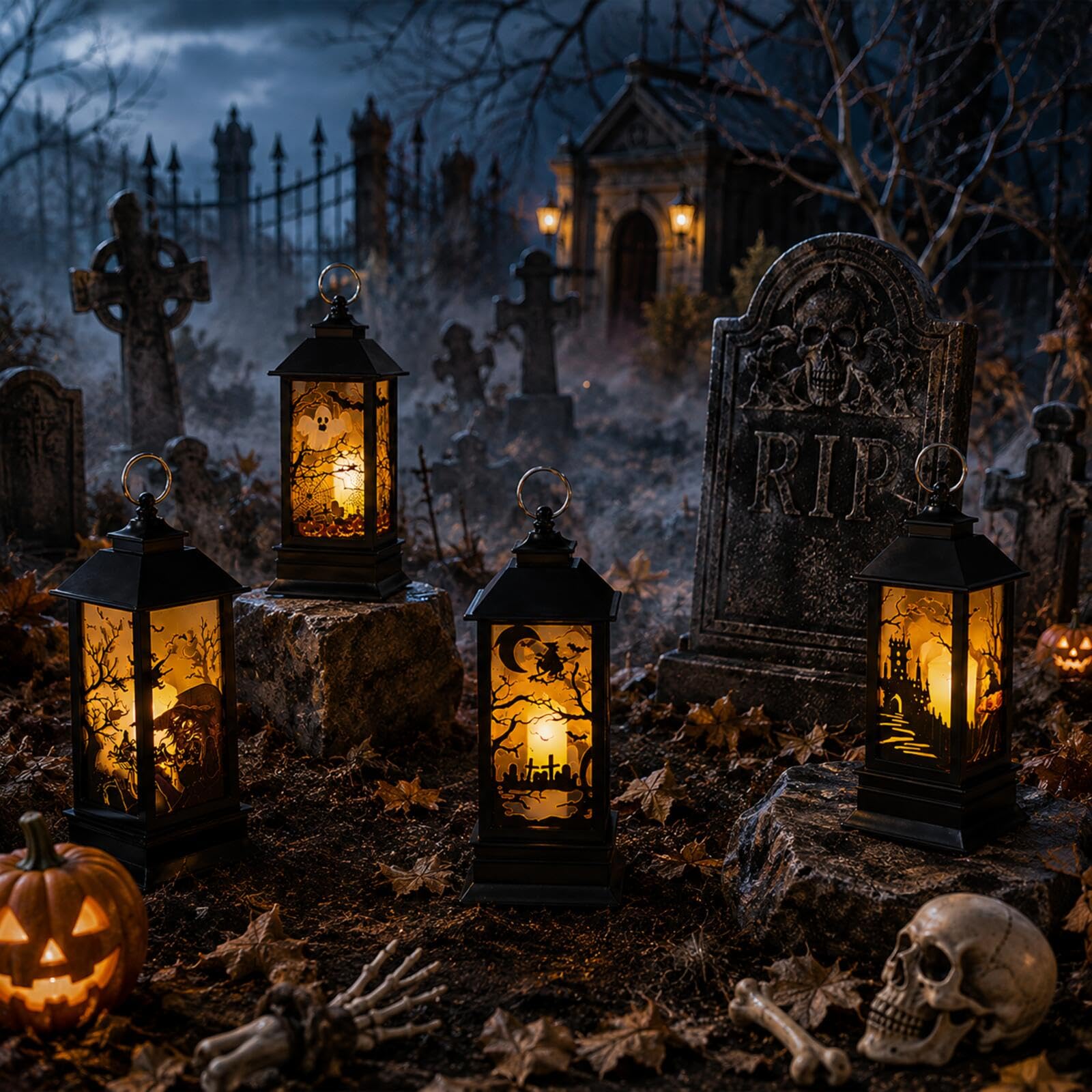 Farol de Halloween — decoración de otoño Shyllin