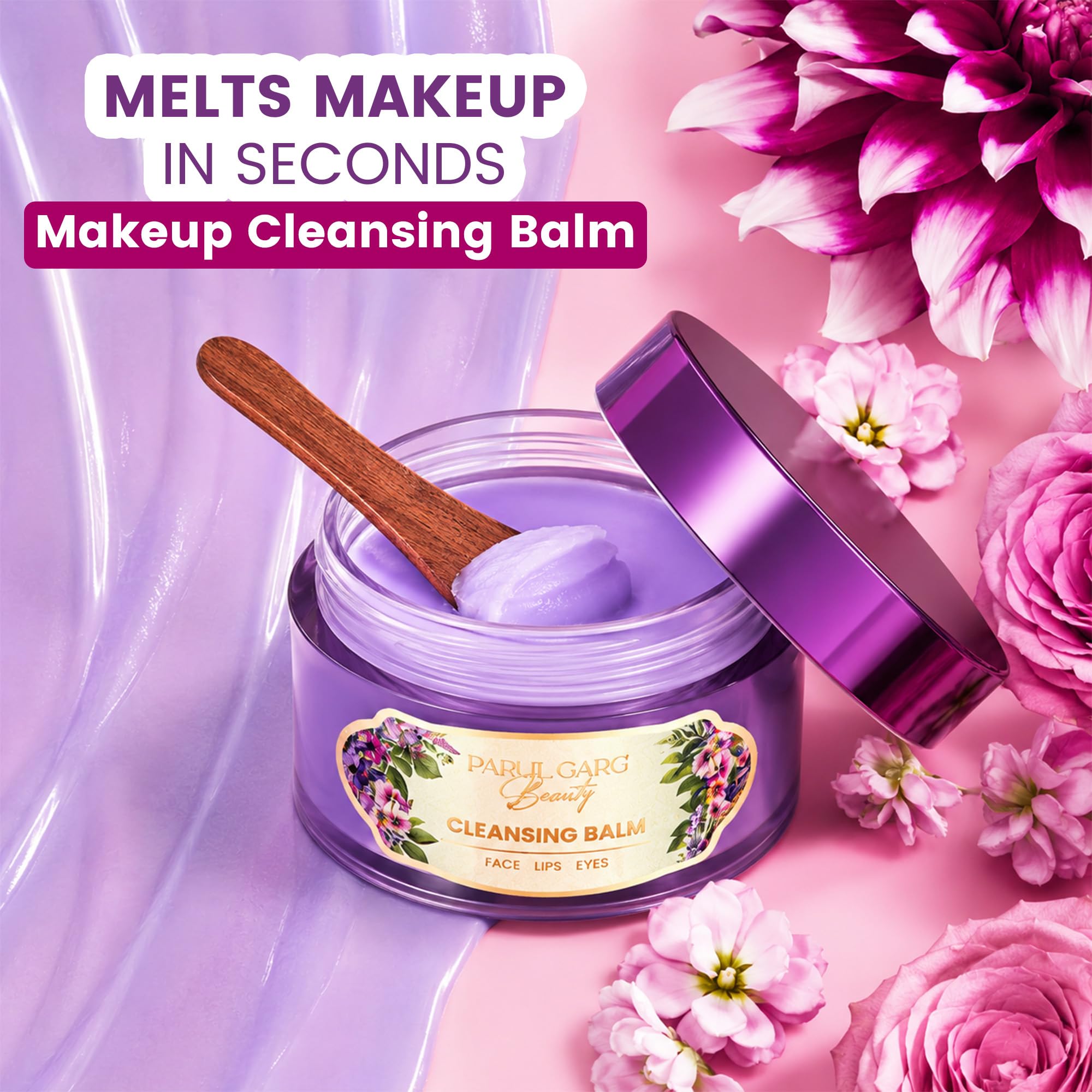 Parul Garg Beauty Cleansing Balm β Gentle Hydrating Makeup Remover | Dissolves Waterproof Makeup, Nourishes & Refreshes Skin | Non-Greasy, Lightweight, All Skin Types 2