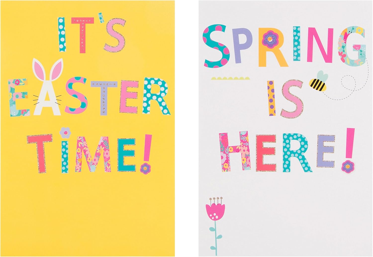Hallmark 25499490 Easter Card Pack Spring is Here - 6 Cards, 2 Designs