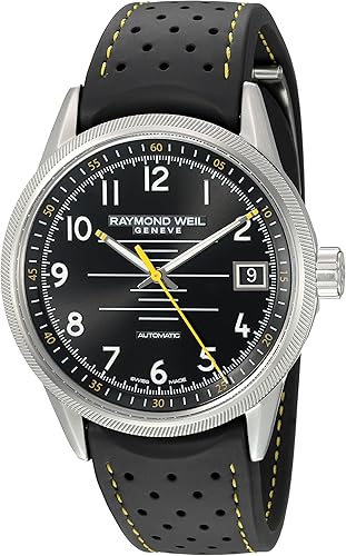 Raymond weil freelancer rubber strap Clearance