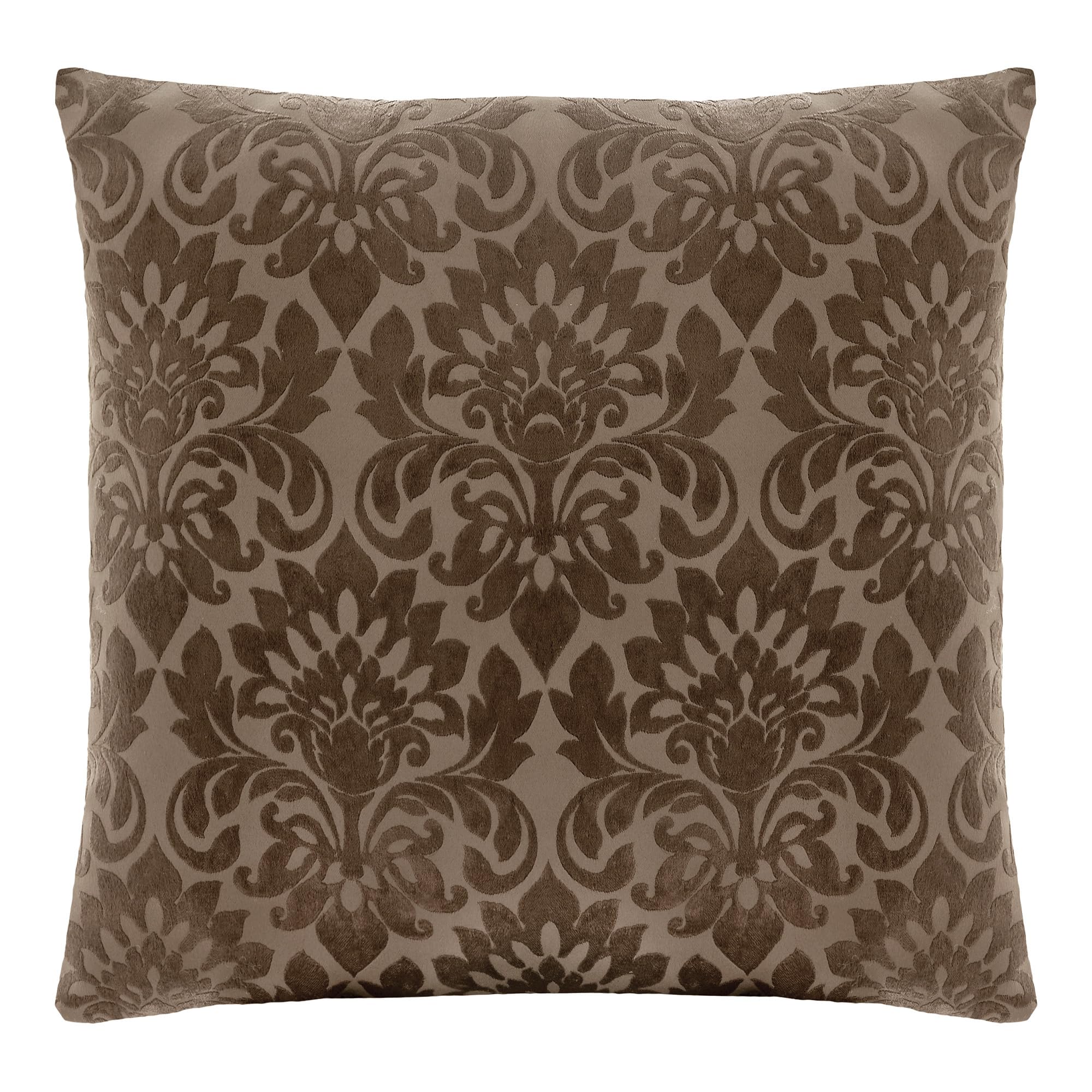 ACHIM Sutton 18" Square Throw Pillow (Brown) - Decorative Throw Pillows for Couch, Bed & Sofa - Home Decor Cushion Home Decor