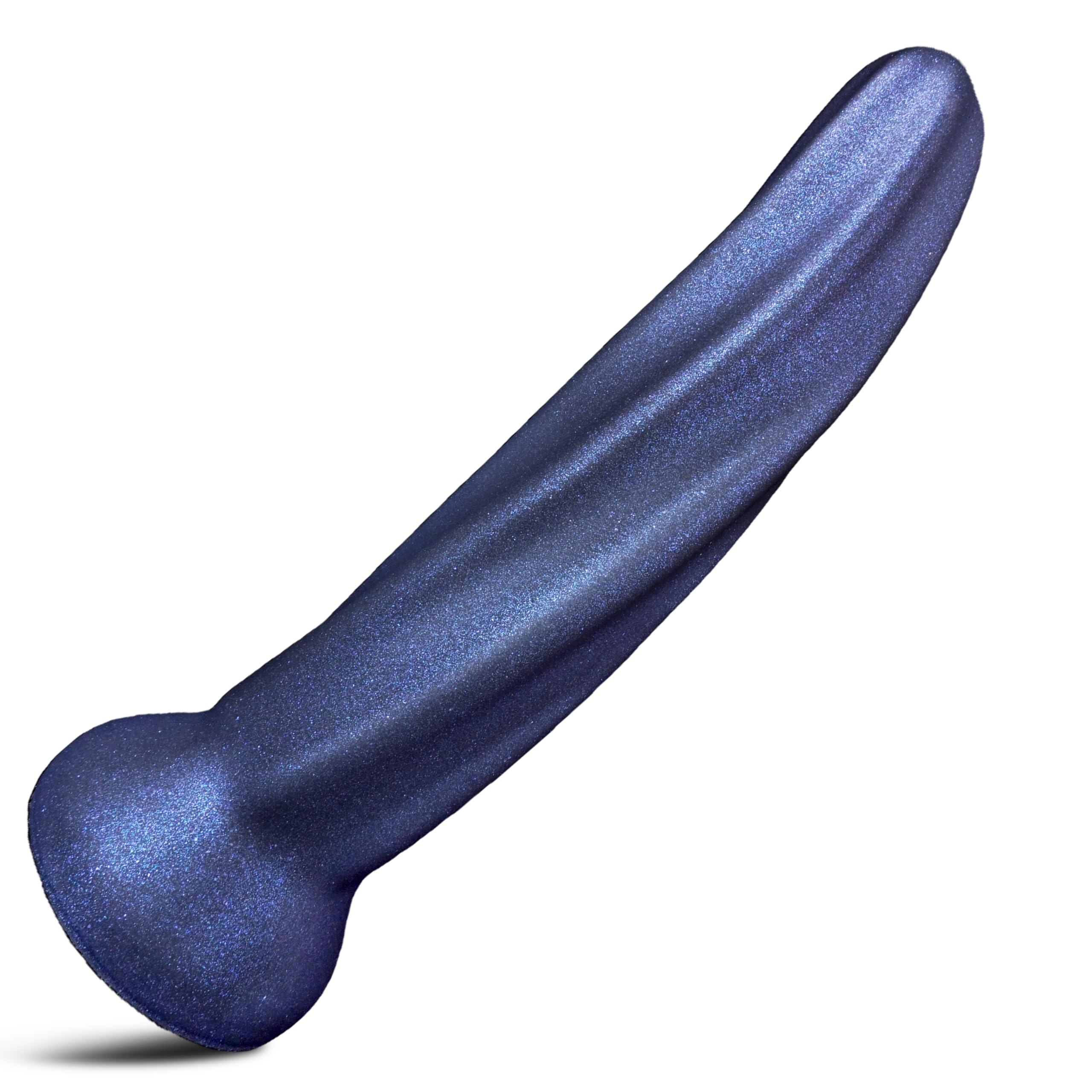 Prostate Dildo for Men with Strong Suction Cup - Liquid Silicone Anal Dildo Smooth Soft Toy Discreet Black