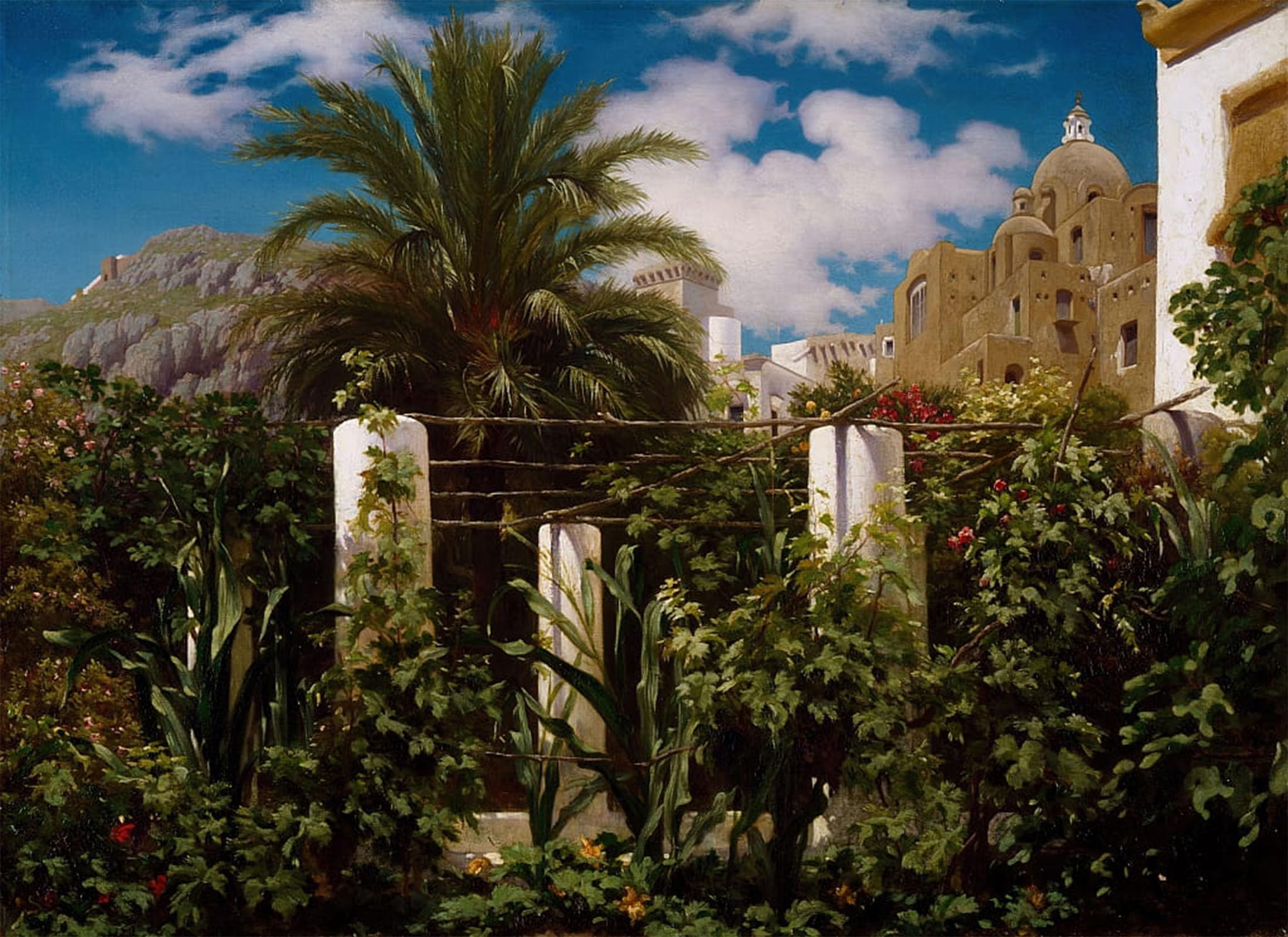 Tableaux impression Jardin d'une auberge Frederic Leighton 60x90cm - 5