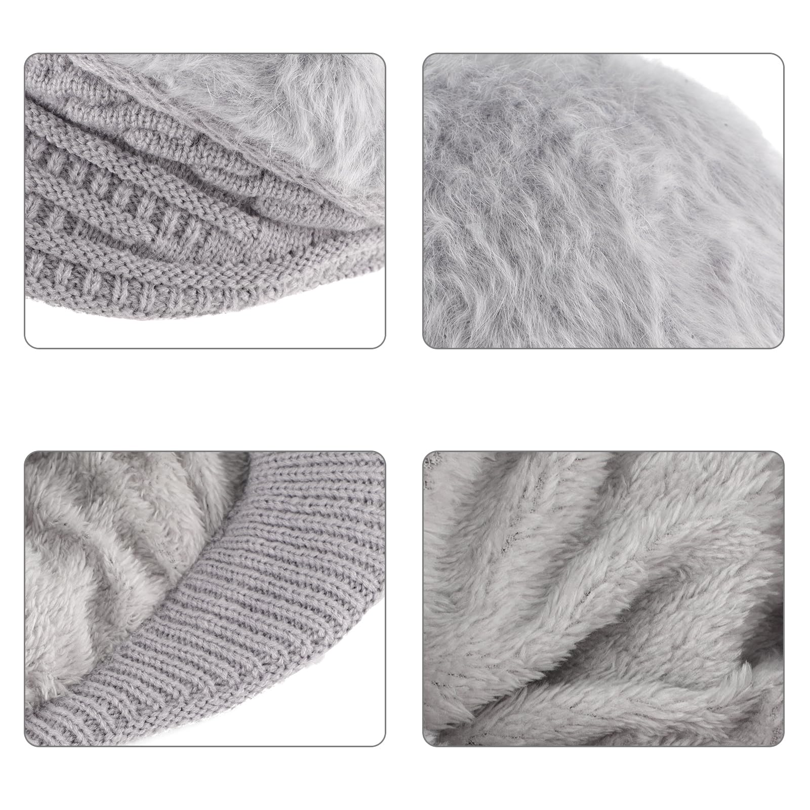 MK MATT KEELY Boinas Invierno Mujer Sombreros Cálido Francesa Vintage con Borde Clásico Gorro Beret para Niñas Mujeres