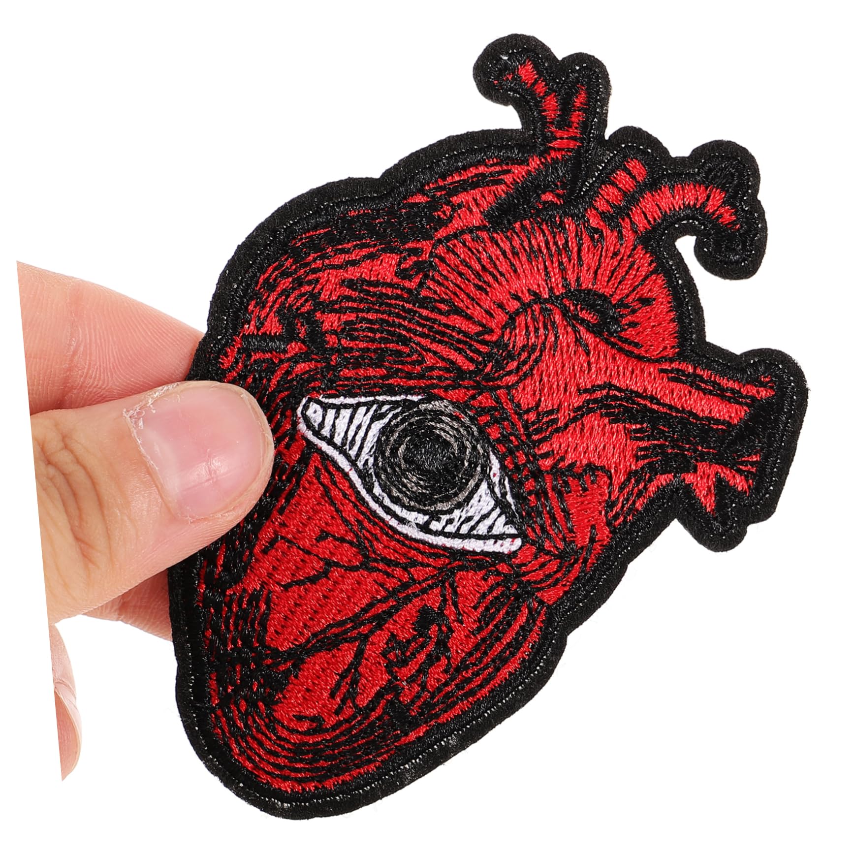 SHINEOFI 5 Set Patch Per Ricami Cardiaci Per Riparare Il Tessuto Vestiti A Forma Di Cuore Riparazione Toppe Ricamate Applique Cucire Toppe Per Vestiti Moda Cerotti Stoffa 12 Pezzi*5