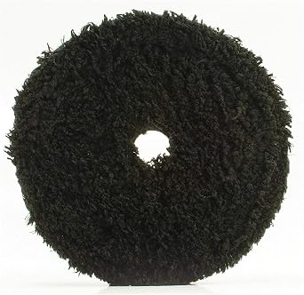 Car Buffer Polisher for Buff and Shine URO Fiber Microfiber Finishing Pad, Professional All Black Microfiber Pad Finisher for Dual Action Polisher and Rotary Polisher with 5 inch Polishing Pads