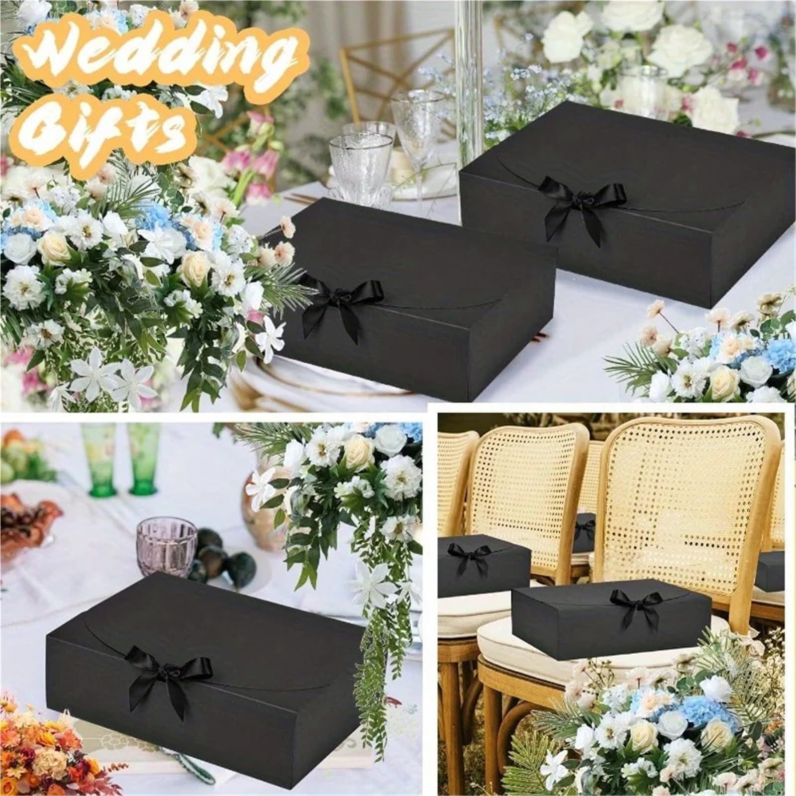 Geschenkbox 10 Stück Geschenkbox mit Deckel | Heiratsantragsbox des Bräutigams, luxuriöse Geschenkbox mit Schleife, geeignet for Hochzeiten, Geburtstage, Partys(Pink)
