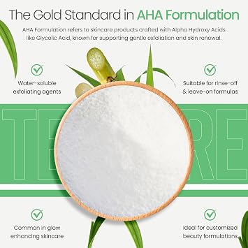 Glycolic Acid Powder (2 Oz/56 Grams) DIY Glycolic Crystal Powder is Pure, DIY Glycolic Acid Peels, Lotion and Serum by Talsen Chemcials